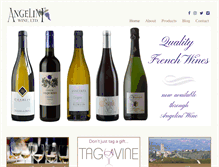 Tablet Screenshot of angeliniwine.com